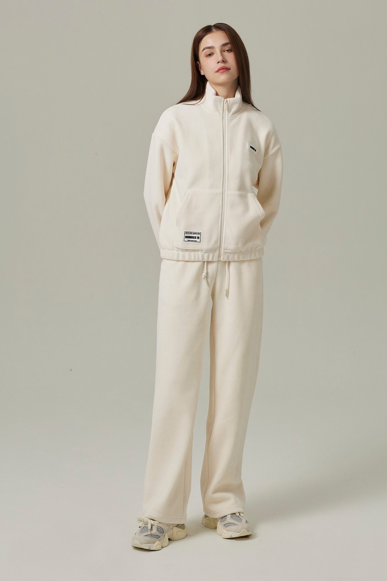 Ensemble sweat à col montant et pantalon oversized