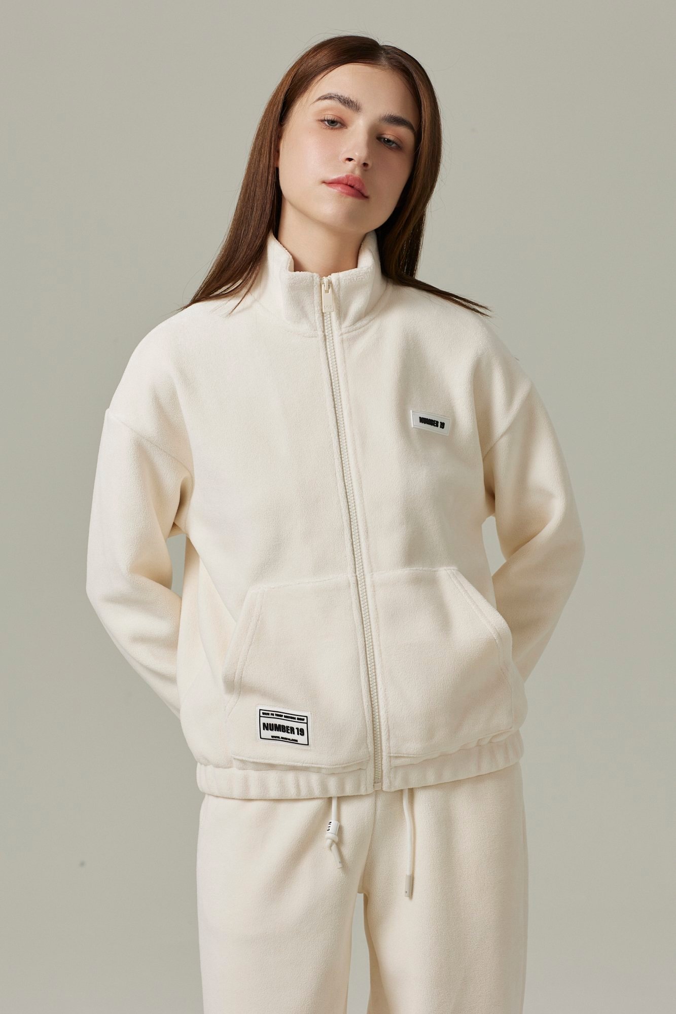 Ensemble sweat à col montant et pantalon oversized – Image 2