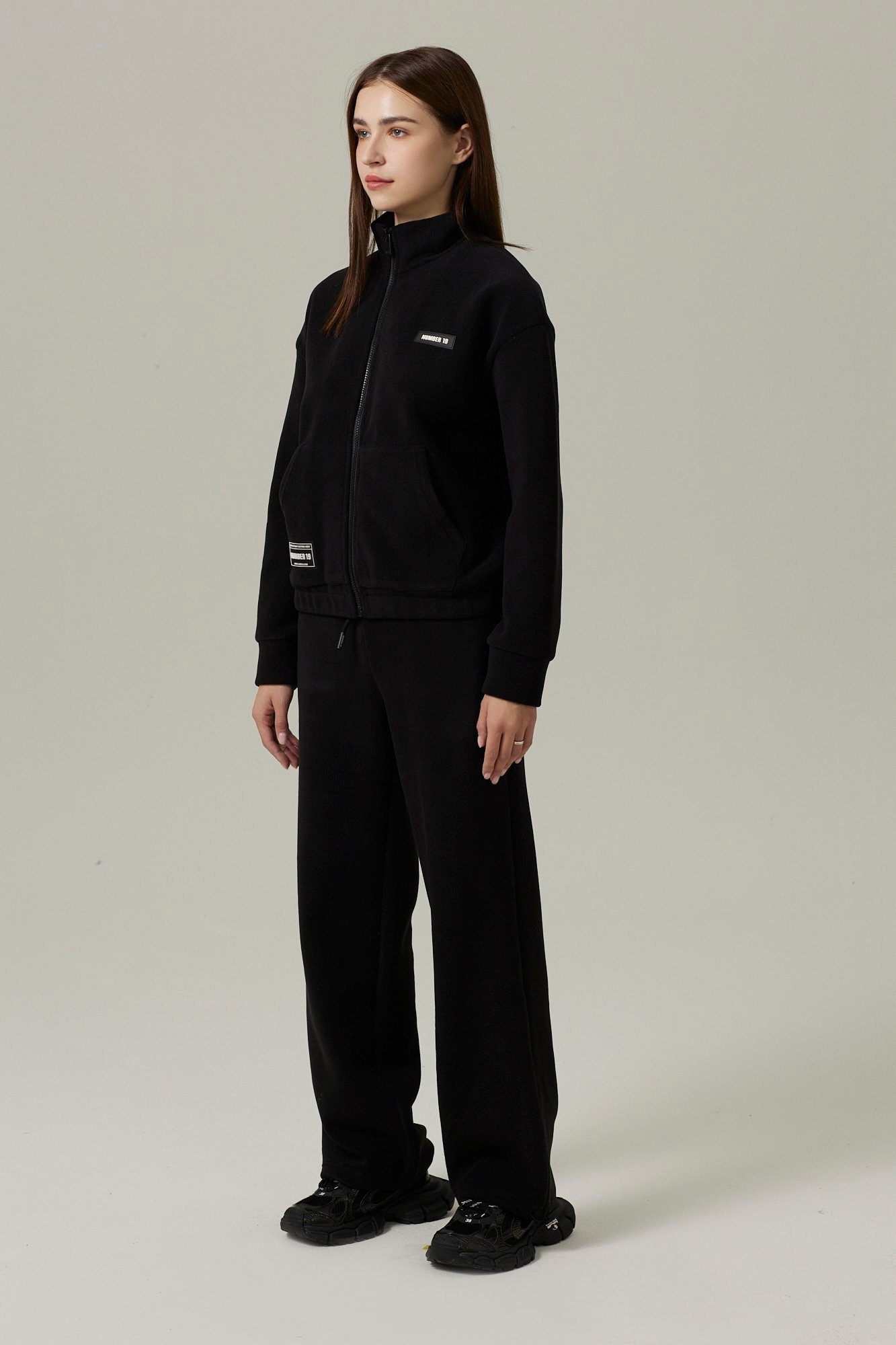 Ensemble sweat à col montant et pantalon oversized – Image 8
