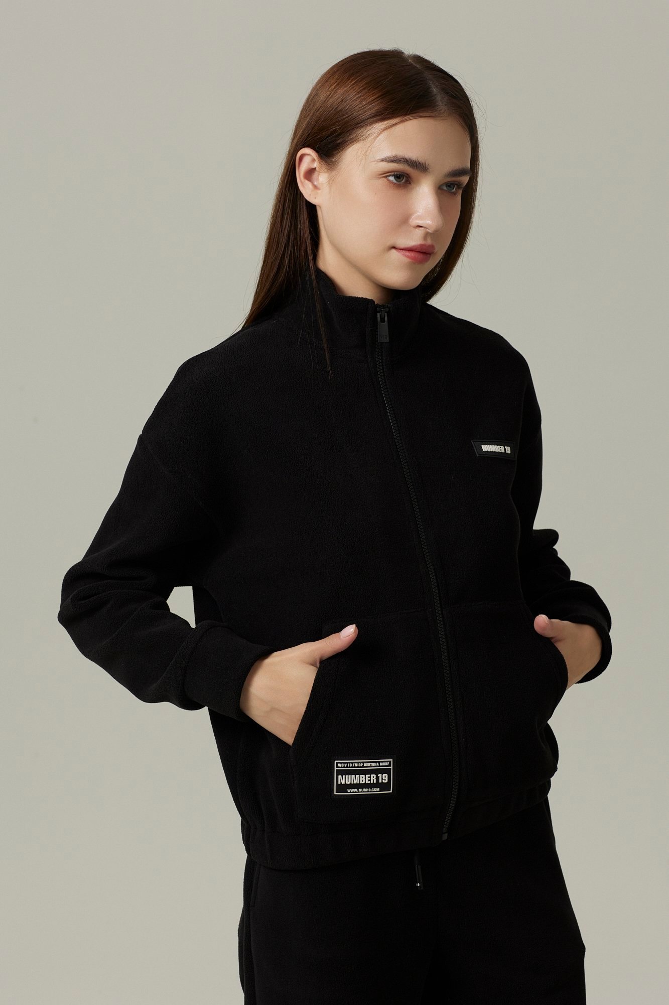 Ensemble sweat à col montant et pantalon oversized – Image 9