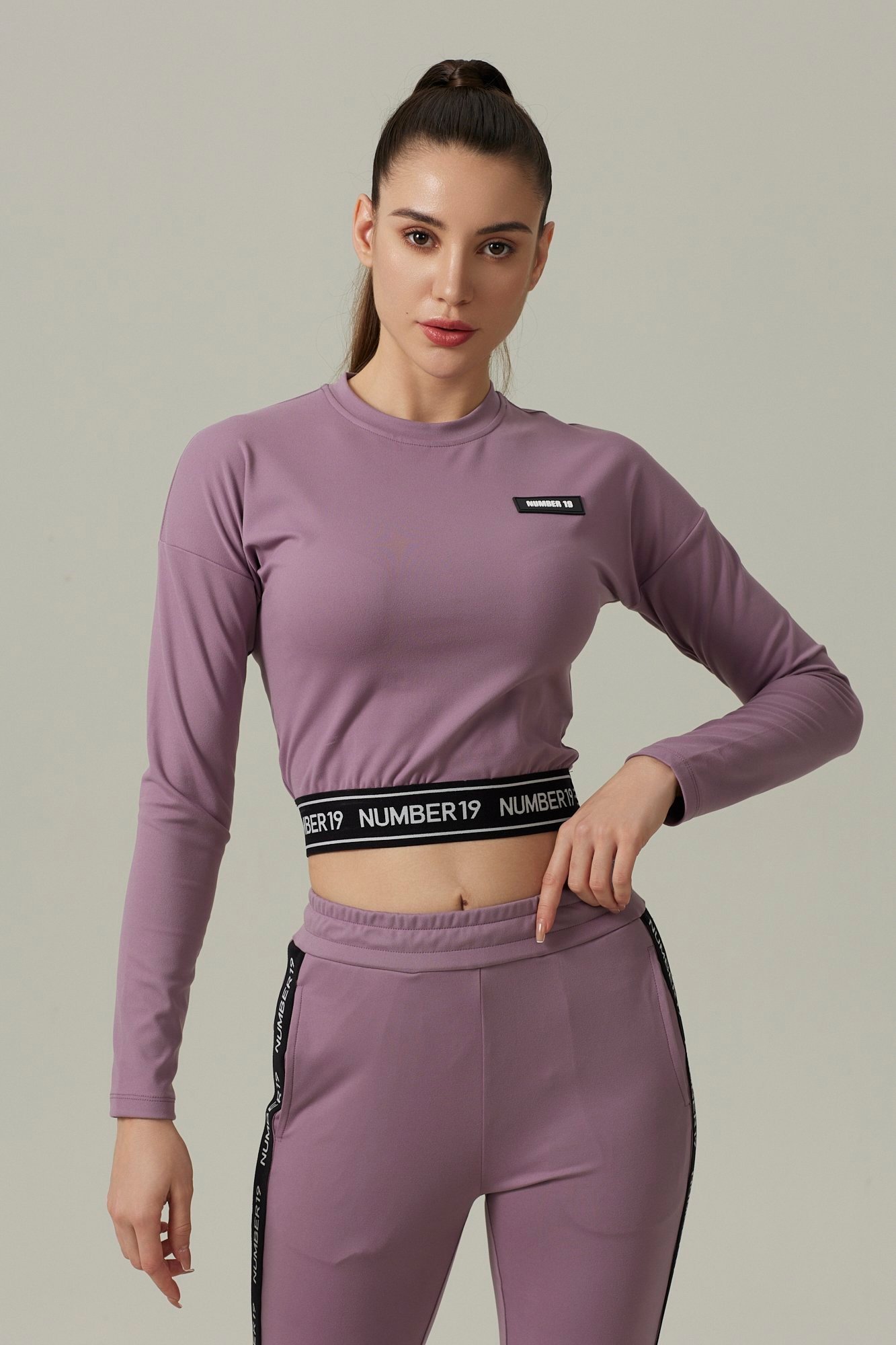 Ensemble sweat court et pantalon taille haute – Image 2