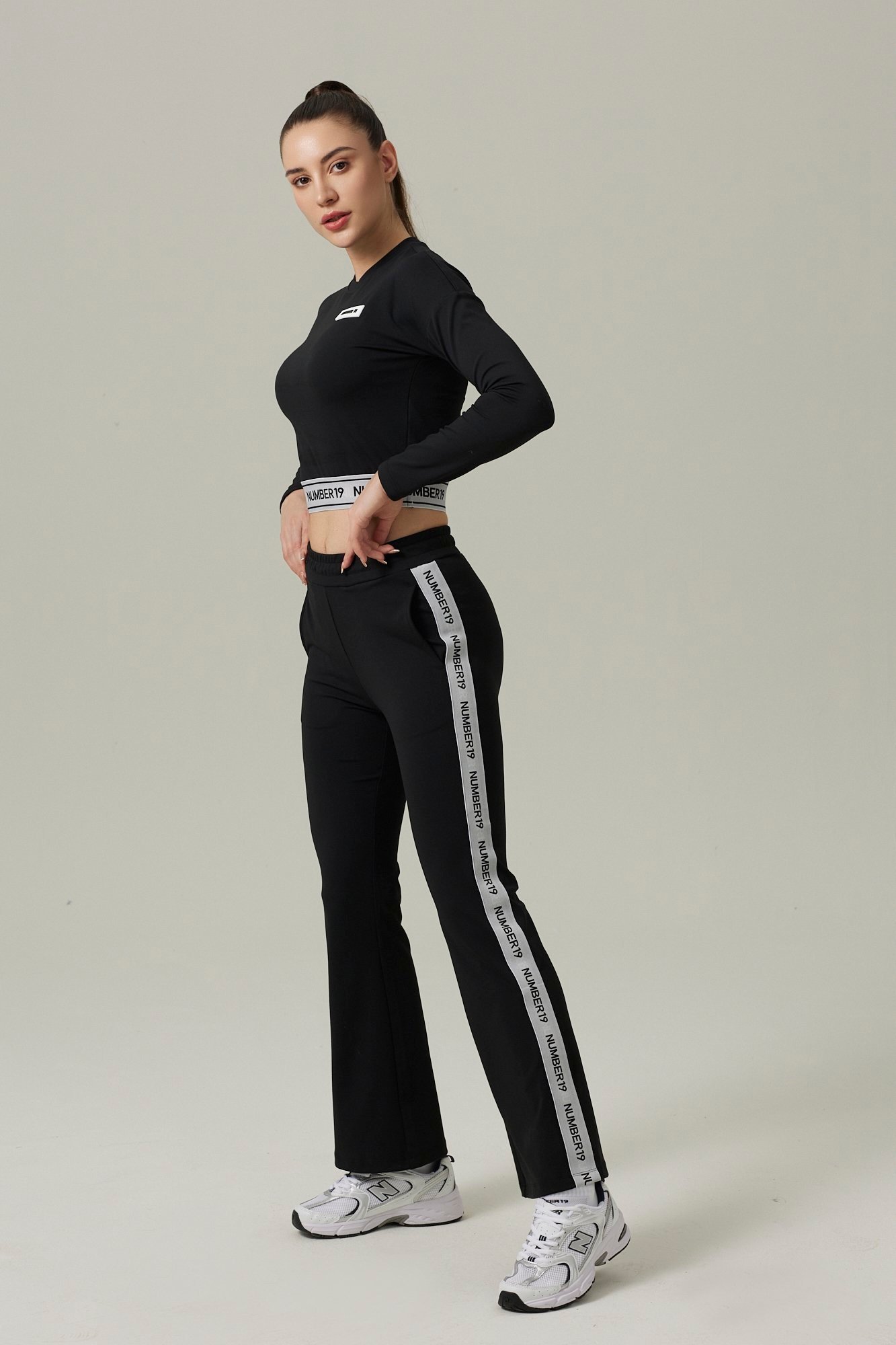 Ensemble sweat court et pantalon taille haute – Image 9