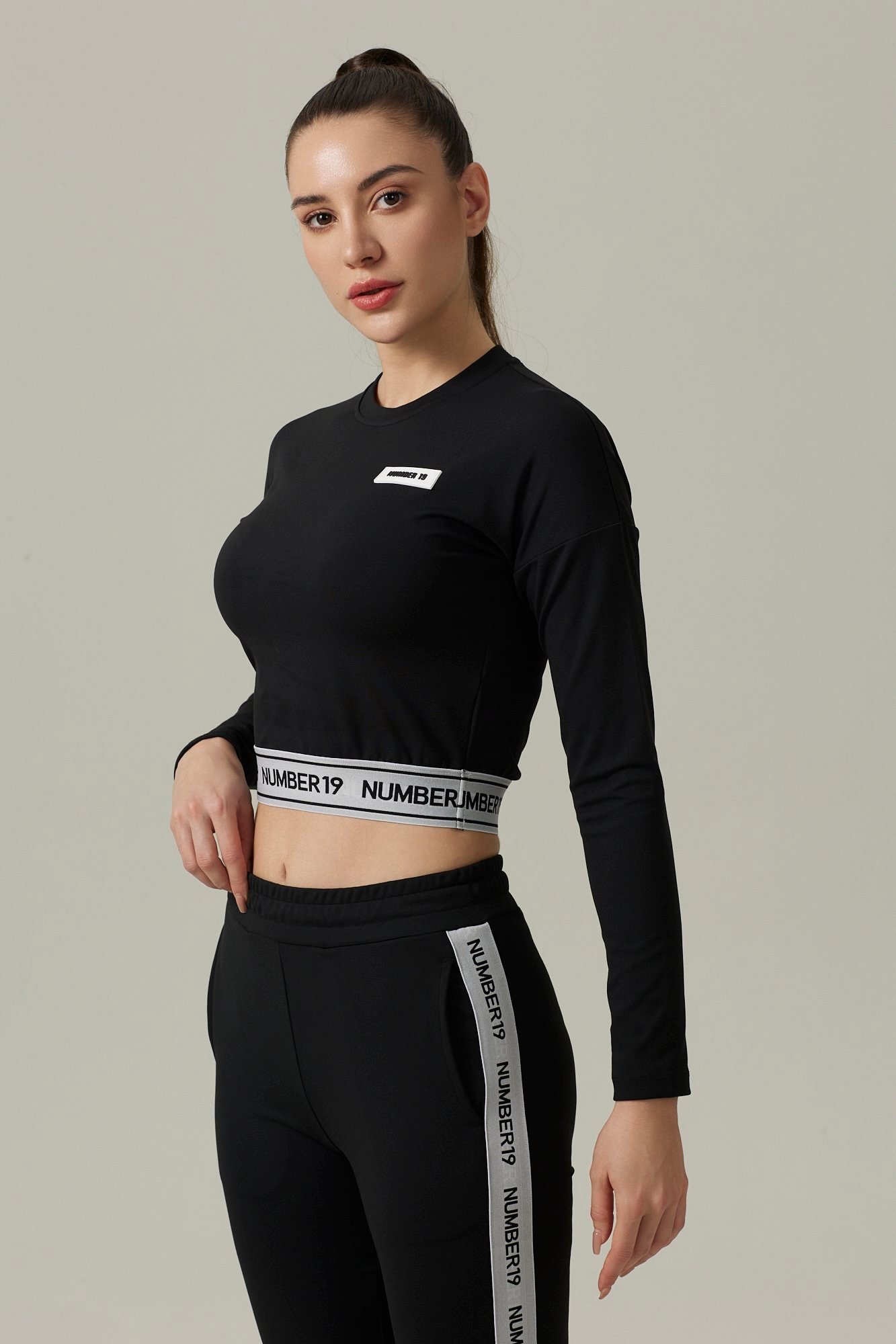 Ensemble sweat court et pantalon taille haute – Image 11