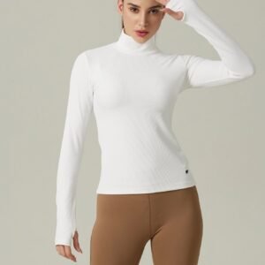 Pull à col montant uni