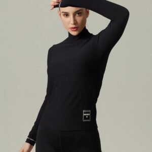 Pull à col montant uni