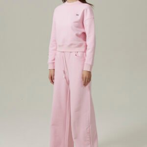 Ensemble Sweat col rond uni et Pantalon boutton