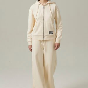 Ensemble Sweat à capuche zippé et Pantalon button